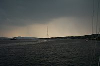 Filthy weather in Aran Roads