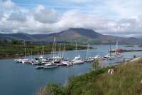 The marina, with Hungry Hill in the background