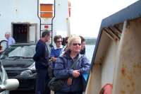 Kathy on the Bere Island Ferry